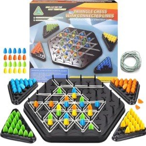Triangle Chess Game with Rubber Bands - Fun for All