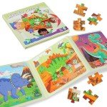 Magnetic Dinosaur Puzzles for Toddlers and Kids