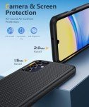 FNTCASE for Samsung Galaxy A15-5G Case: Dual Layer Protective Heavy Duty Cell Phone Cover Shockproof Rugged with Non Slip Textured Back - Military Protection Bumper Tough - 2024, 6.5inch