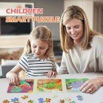 Magnetic Dinosaur Puzzles for Toddlers and Kids