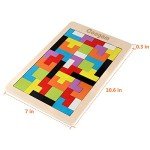Colorful 3D Wooden Puzzle Blocks for Kids