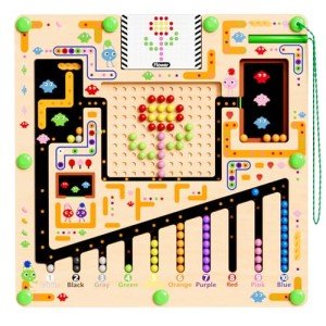 Magnetic Color and Number Maze Puzzle for Kids