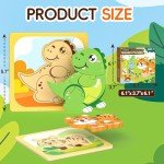 8-Pack Animal Jigsaw Puzzles for Toddlers