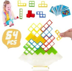 64-Piece Balance Stacking Block Game for All Ages