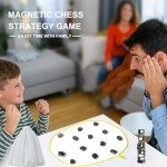 Magnetic Chess Game with Stones - Fun Strategy!