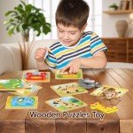 8-Pack Animal Jigsaw Puzzles for Toddlers