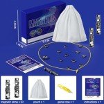 Magnetic Chess Game with Stones - Fun Strategy!