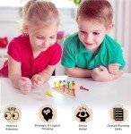 Wooden Triangle Peg Board Game - 3 Pack