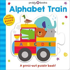 Alphabet Train Press-Out Puzzle Book