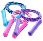 Colorful Adjustable Jump Rope Set for Kids