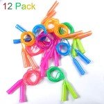 12 Pack Colorful Kids Jump Ropes Set