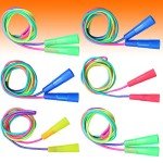 Rainbow Jump Rope Set - 6 Pack