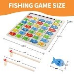 Wooden Magnetic Fishing Game for Toddlers