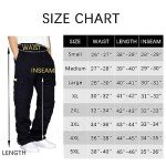 Mens Fleece Cargo Jogger Sweatpants for Adult Drawstring Loose Fit Joggers Sweat Pants with Pockets Grey