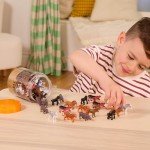 60 Pcs Safari Animal Figurines for Kids