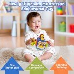 Montessori Sensory Busy Cube for Toddlers