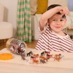 60 Pcs Safari Animal Figurines for Kids