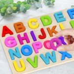 Wooden Alphabet Puzzles for Toddlers and Kids