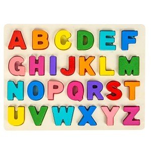 Wooden Alphabet Puzzle for Toddlers - Fun Learning Toy