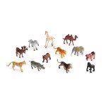 60 Pcs Safari Animal Figurines for Kids