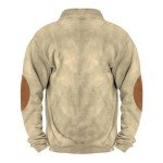 WANZZXCSL Mens Clothing Mens Hoodies Pullover Mens Sweater Plain Crewneck Sweatshirt Mens Henley Shirts Tactical Jacket Mens Hoodies Henley Shirts for Men Men Hoodies Mens Clothing Beige Xl