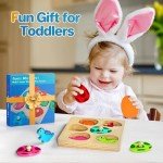 Dinosaur Wooden Peg Puzzles for Toddlers