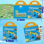 Kids' Reusable Vehicle Sticker Book for Learning