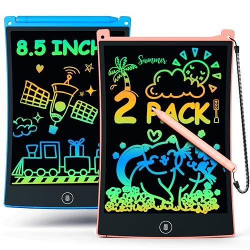 2 Pack Colorful LCD Writing Tablets for Kids