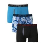 Hanes mens Total Support Pouch Men's Boxer Briefs Pack, Anti-chafing, Moisture-wicking Underwear With Cooling ( Trunks, Trunk - Assorted, X-Large US
