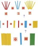 Montessori Counting Sticks Educational Toy Set