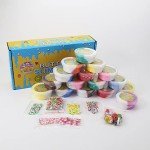 16 Pack Two-Toned Butter Slime Kit for Kids