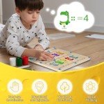 Magnetic Color and Number Maze Puzzle for Kids