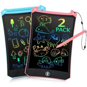 Kids LCD Writing Tablet 2-Pack - Mess-Free Fun