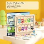 Magnetic Color and Number Maze Puzzle for Kids
