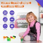 100 Math Linking Cubes for Early Learning Fun