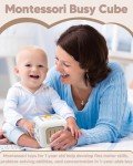 Montessori Busy Cube Toy for 1 Year Old