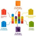 12PCS Mini Soft Stacking Blocks for Babies