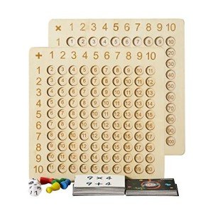 2-in-1 Wooden Montessori Math Board Game for Kids