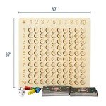 2-in-1 Wooden Montessori Math Board Game for Kids