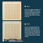 2-in-1 Wooden Montessori Math Board Game for Kids