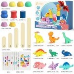 Wooden Dinosaur Toys for Toddlers Ages 1-4