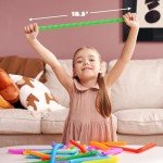 18 Pack Colorful Pop Tubes - Fidget Sensory Toys