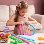 18 Pack Colorful Pop Tubes - Fidget Sensory Toys