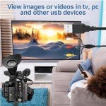 DUOYHIEL USB to RCA Cable, 5ft USB Male to RCA Male Jack Splitter Audio Video Cable, 3RCA Cord to Connect AV Adapter for TVs and USB-Enabled PC HDTV DVD Computers Smart Phones and More USB Decices