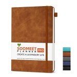 Brown Leather Hardcover Journal with 200 Pages