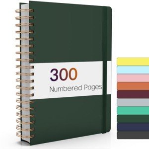 B5 Spiral Journal Notebook with 300 Numbered Pages