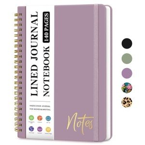 ZOTIA A5 Lined Spiral Journal - Purple