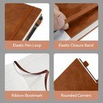 Brown Leather Hardcover Journal with 200 Pages
