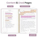 ZOTIA A5 Lined Spiral Journal - Purple