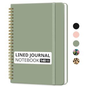Spiral College Ruled Notebook, 140 Pages - Green